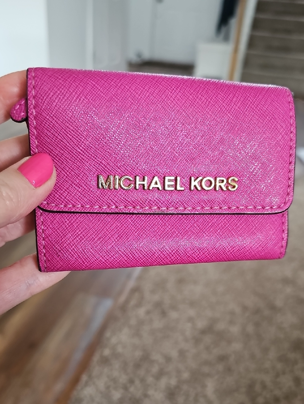 Michael Kors Jet Set Travel Saffiano Leather Coin Purse